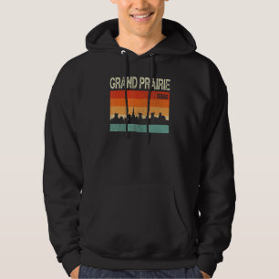 Grand Prairie Texas Town Skyline Hoodie