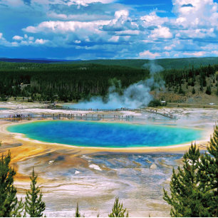 Grand Prismatic Overlook Canvas Print