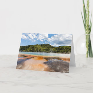 Grand Prismatic Spring Folded Greeting Card