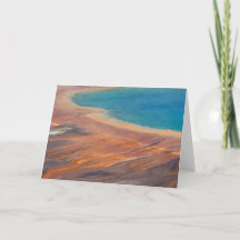 Grand Prismatic Spring Folded Greeting Card