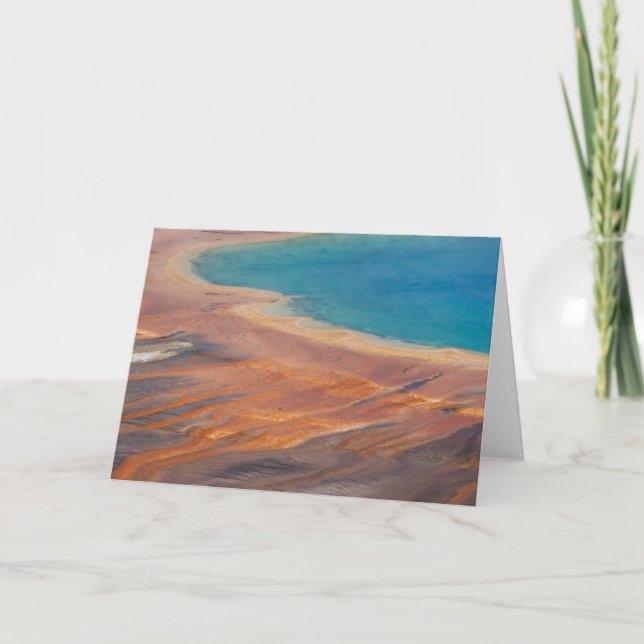 Grand Prismatic Spring Folded Greeting Card (Front)