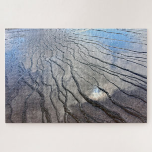 Grand Prismatic Spring Reflections Jigsaw Puzzle