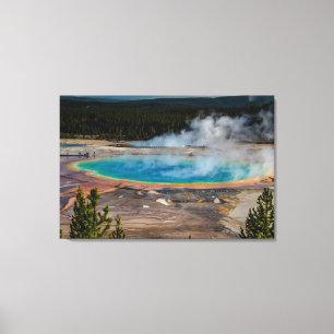 Grand Prismatic Spring Yellowstone National Park Canvas Print