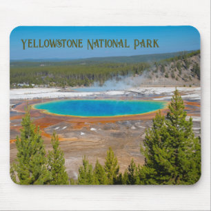 Grand Prismatic Spring Yellowstone National Park Mouse Mat