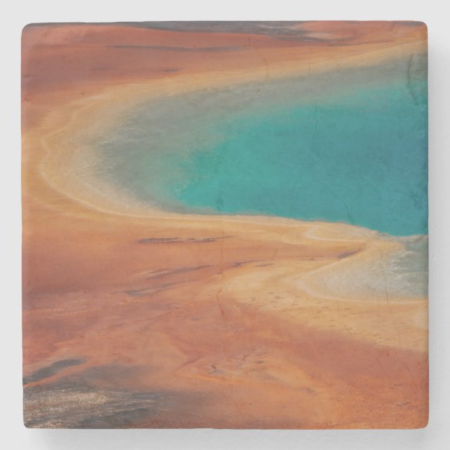 Grand Prismatic Spring Yellowstone National Park Stone Coaster (Front)