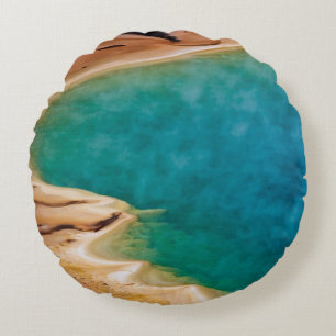 Grand Prismatic Symphony Round Cushion