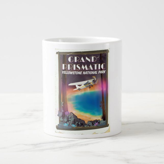 Grand Prismatic, Yellowstone National Park, USA Large Coffee Mug (Front)