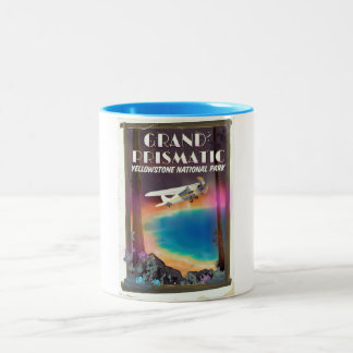 Grand Prismatic, Yellowstone National Park, USA Two-Tone Coffee Mug