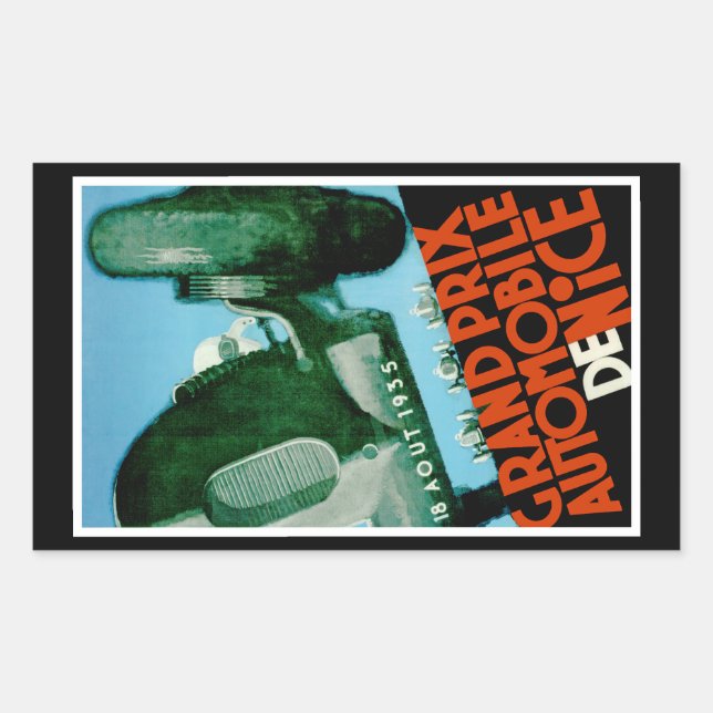 Grand Prix Automobile de Nice Rectangular Sticker (Front)