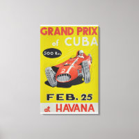 Grand Prix Cuba, Havana, vintage poster