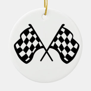 Grand Prix Flags Ceramic Tree Decoration
