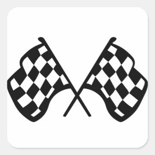 Grand Prix Flags Square Sticker