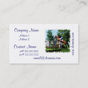 Grand Prix Horse  Business Cards