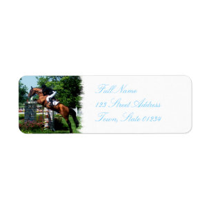 Grand Prix Horse  Mailing Label