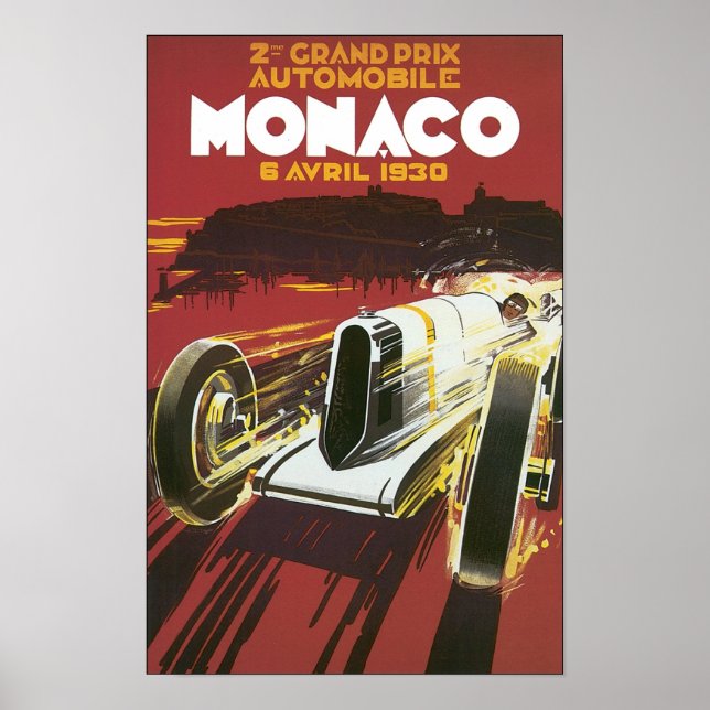 Grand Prix Monaco Avril 1930 Poster (Front)
