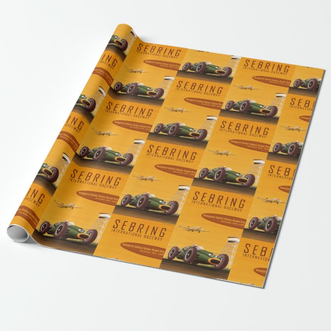 Grand Prix Racer Wrapping Paper (Unrolled)