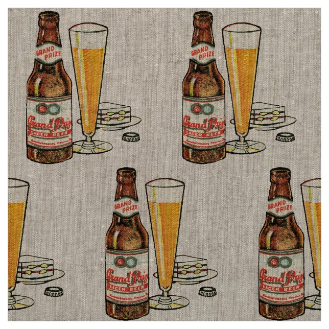 Grand Prize Lager Beer Fabric (Swatch)