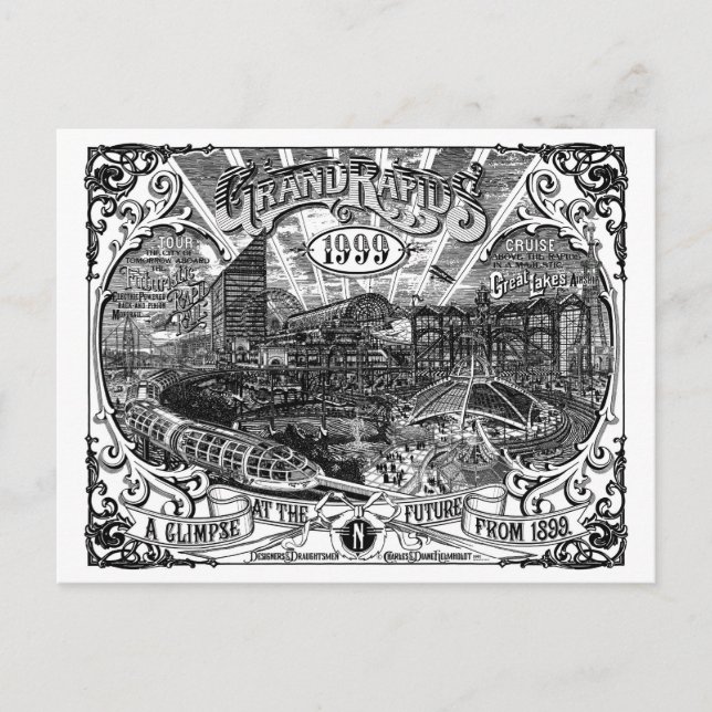 Grand Rapids 1999 Artwork Post Card (Front)