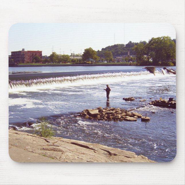 Grand Rapids Fisherman Mouse Mat (Front)