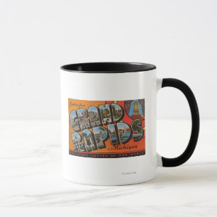 Grand Rapids, Michigan - Large Letter Scenes Mug