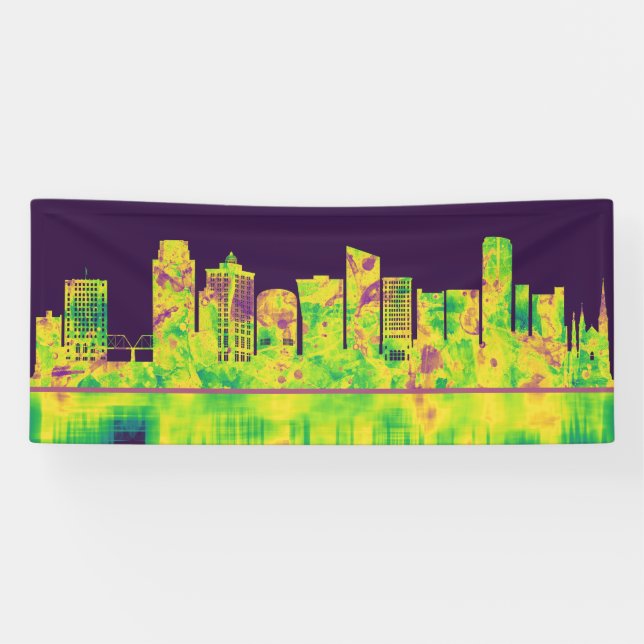Grand Rapids Michigan Skyline Banner (Horizontal)