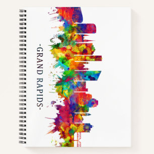 Grand Rapids Michigan Skyline Notebook