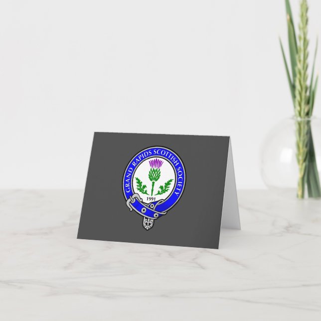 Grand Rapids Scottish Society Note Cards (Front)