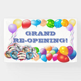 Grand ReOpening custom Vinyl Banner 3' x 5' Banner