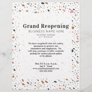 Grand Reopening Generic Business Terrazzo Flyer