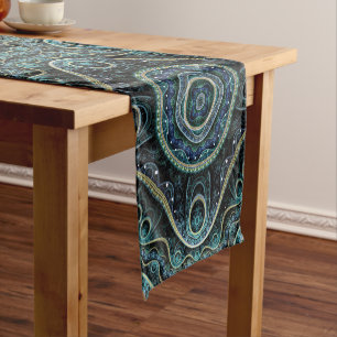 Grand Royal Julian Fractal Mandala Pattern Short Table Runner
