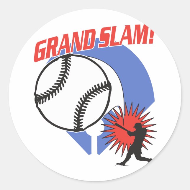 Grand Slam Baseball Classic Round Sticker (Front)