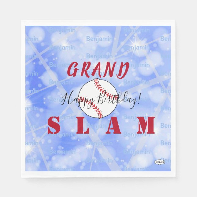 GRAND SLAM Paper Napkin HAMbWG (Front)