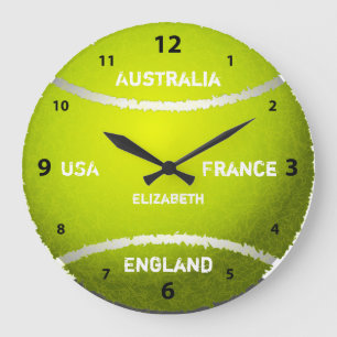 Grand Slam Tennis Ball Clock