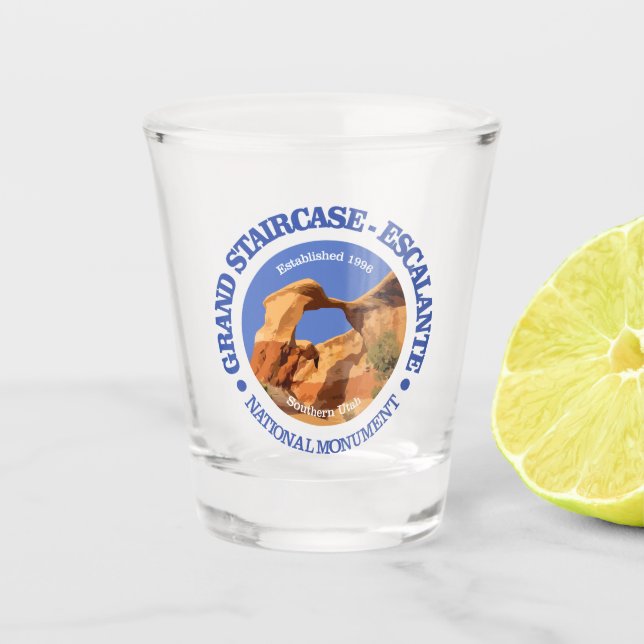 Grand Staircase - Escalante NM Shot Glass (Front)