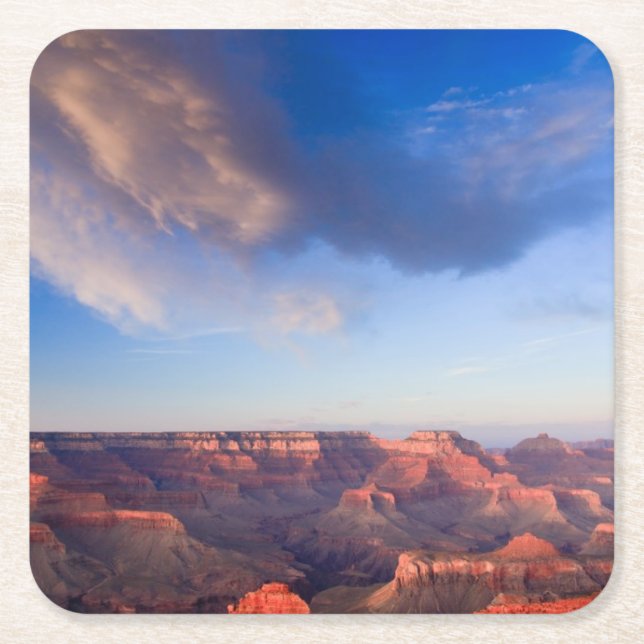 Grand Sunset Square Paper Coaster (Front)