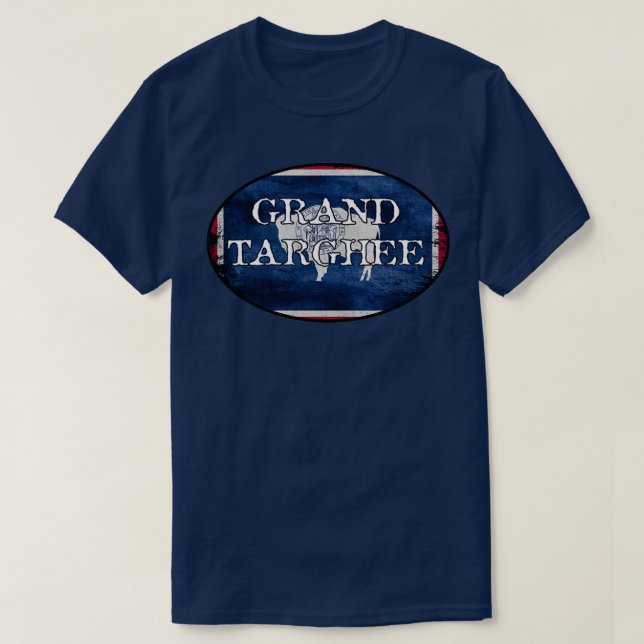 Grand Targhee Wyoming Flag Buffalo Sticker T-Shirt (Design Front)