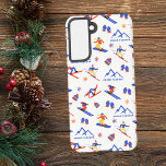 Grand Targhee Wyoming Ski Snowboard Pattern Samsung Galaxy Case<br><div class="desc">A funny winter skiing seamless pattern for the ski resort Grand Targhee in the Caribou-Targhee National Park,  Wyoming,  USA. Perfect gift idea for winter sports lovers: ski,  snowboard,  freestyle,  ski jump,  cross-country skiing.</div>