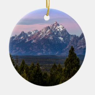 Grand Teton Ceramic Tree Decoration
