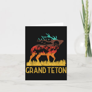 Grand teton - love nature vintage hiking 70s 80s card