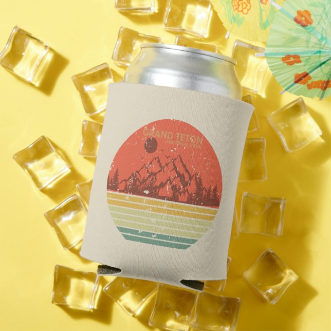 Grand Teton mountains National Park Wyoming Can Cooler (In Situ Summer)