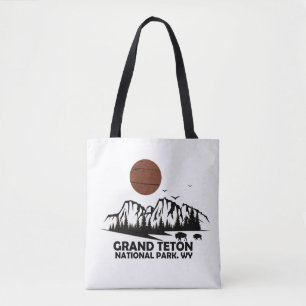 Grand Teton mountains National Park Wyoming Tote Bag