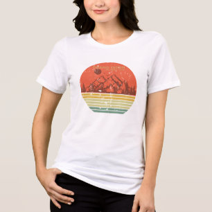 Grand Teton mountains National Park Wyoming Tri-Blend Shirt