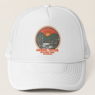 Grand Teton mountains National Park Wyoming Trucker Hat