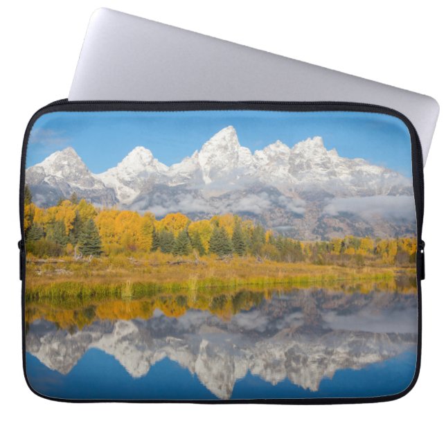 Grand Teton Mountains Wyoming Laptop Sleeve (Front)