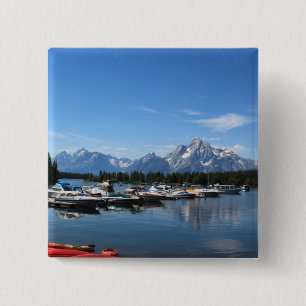 Grand Teton National Park 15 Cm Square Badge