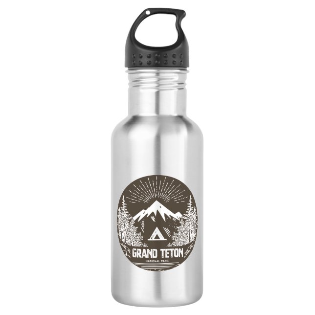 Grand Teton National Park 532 Ml Water Bottle (Front)