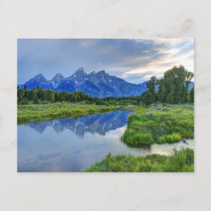 Grand Teton National Park at Sunset Postcard