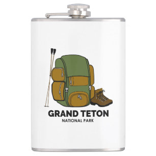 Grand Teton National Park Backpack Hip Flask