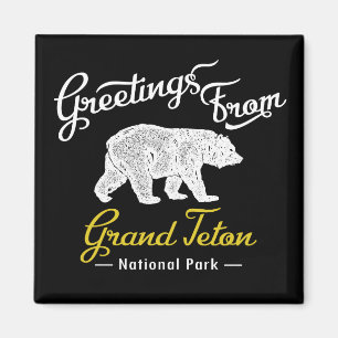 Grand Teton National Park Bear Magnet
