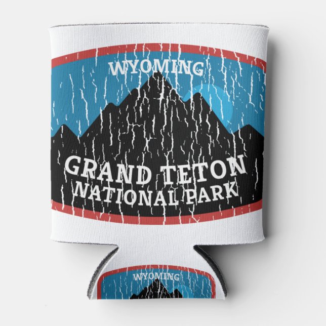 Grand Teton National Park Can Cooler (Front)